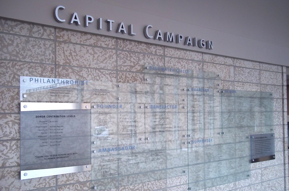 Wall signage at Bluewater Health
