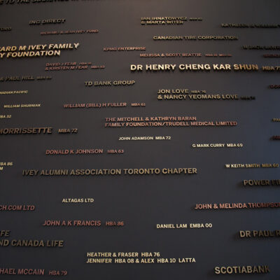 Wall signage at Ivey Constellation