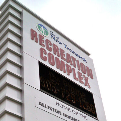 Sign of New Tecumseth Recreation Complex