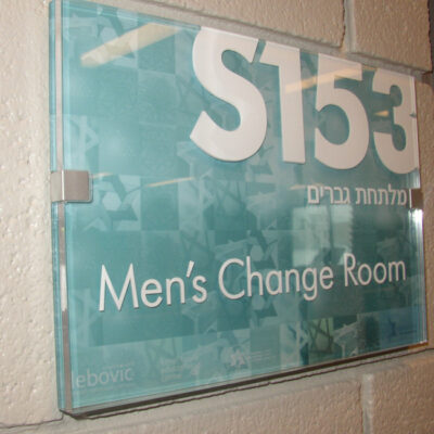 Sign of Men's Change Room