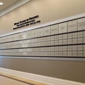 Wall signage of The College of William and Mary